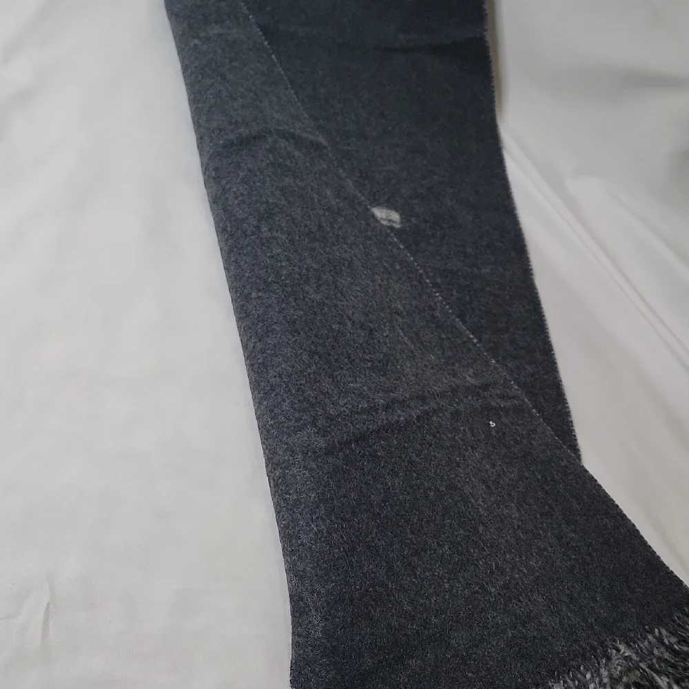 Fendi Men's Charcoal and Light Gray Scarf